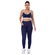 Calça Legging Fitness Elite Feminina Adulto Com Bolso Lateral Em Microfibra - MARINHO-
