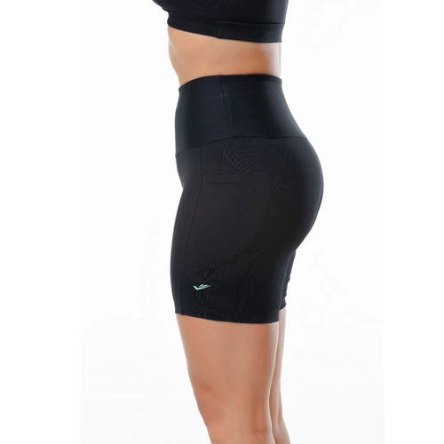 Bermuda Fitness Elite Adulto Feminina Com Bolsos Laterais Em Microfibra