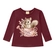 Blusa Manga Longa Milon Feminina Infantil Esquilo Em Cotton 1/3 - 4960-VINHO