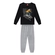 Conjunto Kyly Juvenil Masculino Blusão Skatista E Calça Jogger Moletom Peluciado - 9010-PRETO