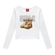 Blusa Manga Longa Kyly Feminina Juvenil Estampada Em Algodão - 0001-BRANCO