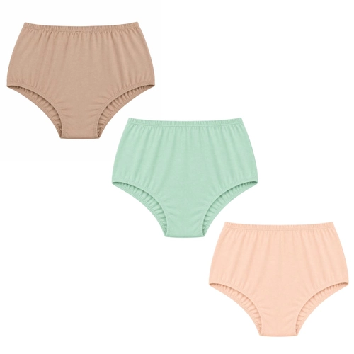 Kit 3 Calcinhas Calçolas Plus Size Luminate Em Algodão Cores Sortidas