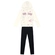 Conjunto Brandili Feminino Juvenil Jaqueta e Calça Legging Algodão 12/16 - 0945-NATURAL