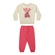 Conjunto Elian Feminino Infantil Blusão Estampa Fofa e Calça Em Moletom Felpado 4/8 - 2051-BEGE AVEIA