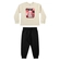 Conjunto Elian Feminino Infantil Blusão Estampado e Calça Em Moletom Felpado 4/8 - 2051-BEGE AVEIA