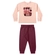 Conjunto Elian Feminino Infantil Blusão Estampado e Calça Em Moletom Felpado 4/8 - 4119-ROSA