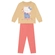Conjunto Brandili Meninas Infantil Blusão e Calça Legging Gatinho Molecotton 1/3 - 2740-AREIA