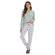 Pijama Manga Longa Danka Feminino Adulto Coffe Em Malha Poliviscose - VERDE-VERDE