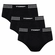 Kit 3 Cuecas Slip Torp Adulto Microfibra Sem Costura - 9091-PTO/PTO/PTO