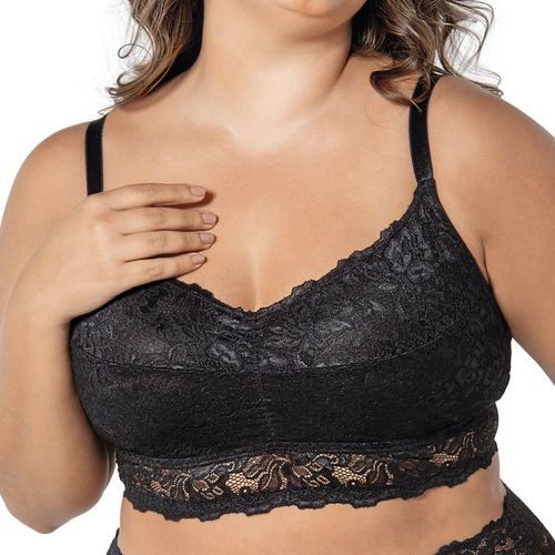 Sutiã Plus Size DeMillus Antuérpia Sem Bojo Sem Aros Em Renda