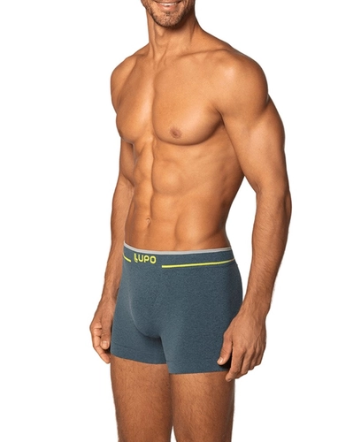 Cueca Boxer Lupo Sem Costura Microfibra Texturizado