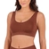 Sutiã Top Dilady Moldado Ultra Sem Bojo Sem Aro Em Microfibra - 6147-MARROM OCRE