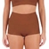 Calcinha Boxer Dilady Faixa Corte A Laser Em Microfibra - 6147-MARROM OCRE