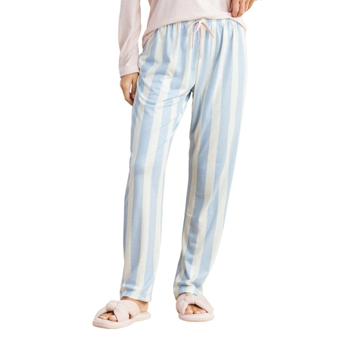 Pijama Manga Longa Anna Kock Feminino Adulto Listrado Em PV