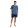 Pijama Manga Curta Mash Masculino Adulto Com Shorts Algodão - AZ20-AZUL