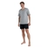 Pijama Manga Curta Mash Masculino Adulto Com Shorts Algodão - CZ05-CINZA MESCLA CLARO