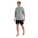 Pijama Manga Curta Mash Masculino Adulto Com Shorts Gola Careca Algodão - CZ05-CINZA MESCLA CLARO
