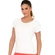 Camiseta Fitness Nay Sport Adulto Feminino Manga Curta Dry Fit - 2-BRANCO