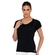 Camiseta Fitness Nay Sport Adulto Feminino Manga Curta Dry Fit - 1-PRETO
