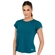 Camiseta Fitness Nay Sport Adulto Feminino Manga Curta Curves Dry Fit - 190-PETROLEO