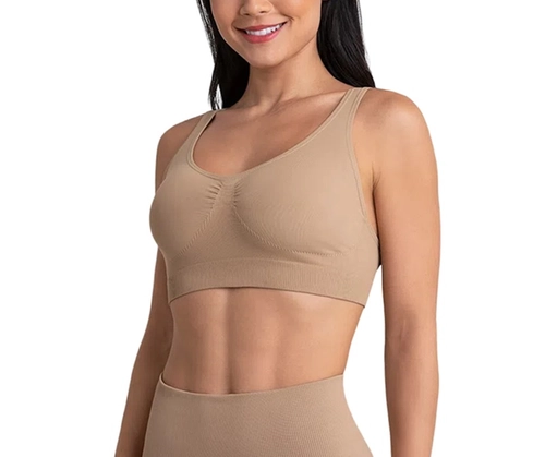 Sutiã Top Control Loba Slim Adulto Sem Costura Microfibra
