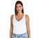 Camiseta Regata Liz Adulto Feminino Com Bojo Embutido - 009-BRANCO