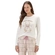 Pijama Manga Longa Cor Com Amor Feminino Adulto Ursinho Em Malha Comfort - OFF/URSO-OFF/URSO
