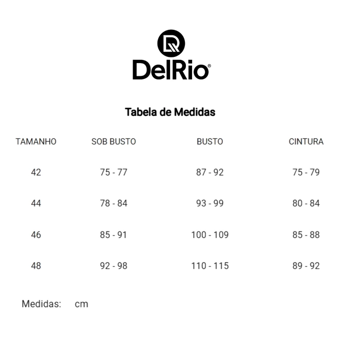 Tabela de Medidas