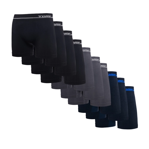 Kit 10 Cuecas Boxer Torp Adulto Sem Costura Daily De Microfibra