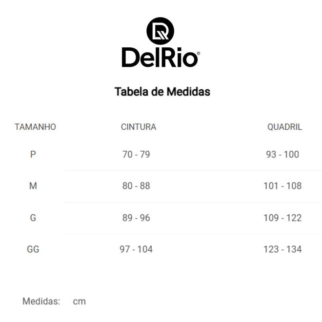 Tabela de Medidas