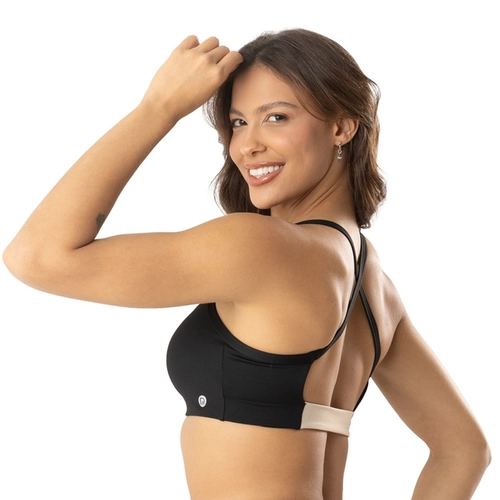 Top Fitness Del Rio Adulto Bicolor Em Microfibra
