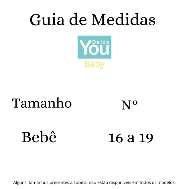 Tabela de Medidas