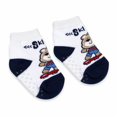 Kit 6 Meias Delos You Infantil Bebê Menino Menina Antiderrapante