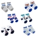 Kit 6 Meias Delos You Infantil Bebê Menino Menina Antiderrapante - masculino-masculino