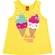 Blusa Regata Kyly Infantil Feminina Sorvete Em Meia Malha Algodão 1/3 - 2311-AMARELOCANÁRIO