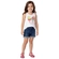 Blusa Regata Kyly Infantil Feminina Sorvete Em Meia Malha Algodão 1/3 - 0001-BRANCO