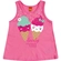 Blusa Regata Kyly Infantil Feminina Sorvete Em Meia Malha Algodão 1/3 - 40009-ROSASENSAÇÃO