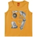 Camiseta Regata Kyly Infantil Masculino Skate Em Algodão 4/8 - 2735-AMARELOQUEIMADO