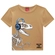 Camiseta Manga Curta Kyly Infantil Masculino Dinossauro Em Algodão 4/8 - 8532-CAMURÇA