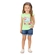 Blusa Manga Curta Kyly Infantil Feminina Tropical Em Algodão 4/8 - 70173-VERDECANDY