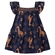 Vestido Manga Curta Kyly Infantil Feminino Girafinha Em Algodão 4/8 - 600025-AZULCREPÚSCULO