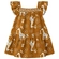 Vestido Manga Curta Kyly Infantil Feminino Girafinha Em Algodão 4/8 - 800036-MARROMBRONZE