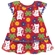 Vestido Manga Curta Kyly Infantil Feminino Gatinhos Em Algodão 1/3 - 4372-VERMELHO