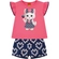 Conjunto Manga Curta Kyly Infantil Feminino Gatinho Com Shorts Em Cotton 1/3 - 40054-ROSACONFETTI
