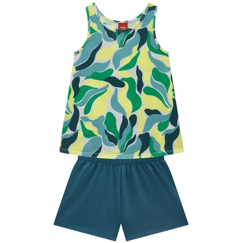 Conjunto Regata Kyly Juvenil Feminino Cores Variadas Com Short Em Cotton 10/16