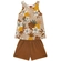 Conjunto Regata Kyly Juvenil Feminino Cores Variadas Com Short Em Cotton 10/16 - 8553-AMENDOA