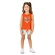 Conjunto Regata Kyly Infantil Feminino Casinhas Com Short Em Cotton 4/8 - 300022-LARANJACORALINA