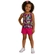 Conjunto Regata Kyly Infantil Feminino Com Bermuda Flores E Urbano Em Cotton 4/8 - 600025-AZULCREPÚSCULO