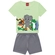 Conjunto Manga Curta Kyly Infantil Masculino Estampas Variadas Em Cotton 1/3 - 70173-VERDECANDY