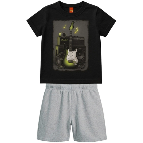 Conjunto Manga Curta Kyly Infantil Masculino Estampas Variadas Em Cotton 4/8
